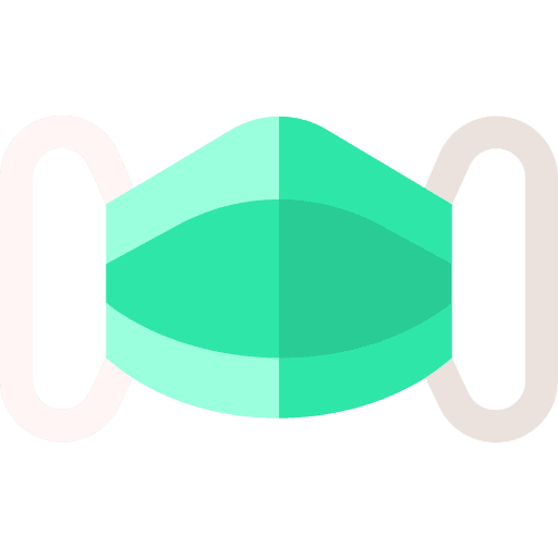 Face mask health care surgical mask medical mask icon