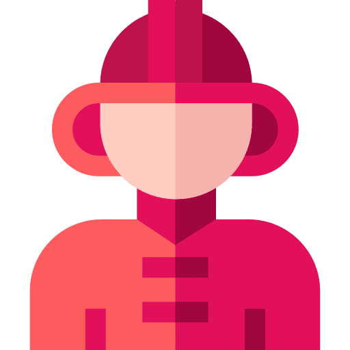 Firefighter firefighter uniform professions and jobs icon