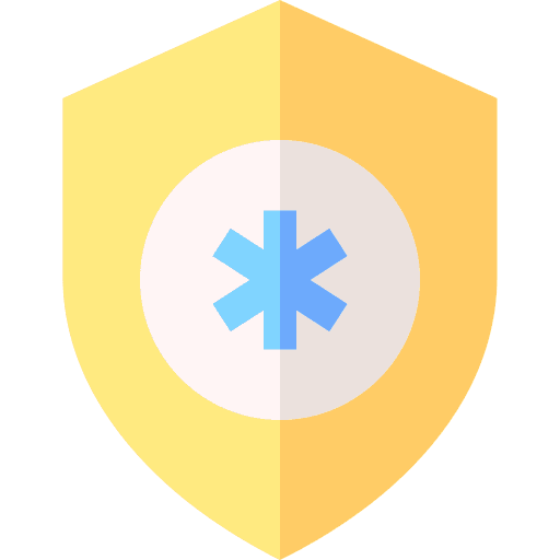 Health insurance protected secure security icon