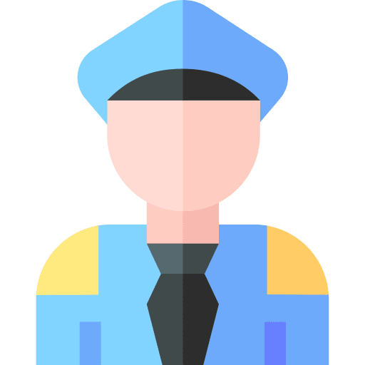 Policeman avatar guard person icon