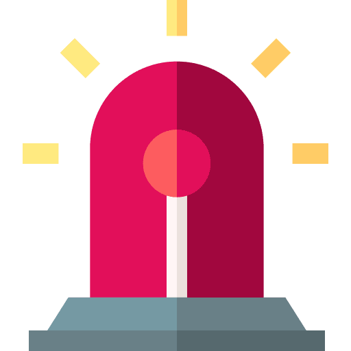 Siren emergency security alert icon