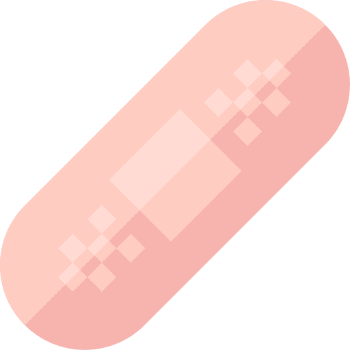 Band aid wound damaged bandage icon