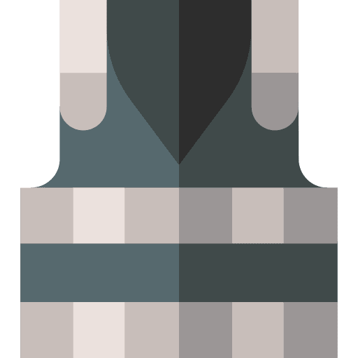 Bullet proof vest weapons military armor icon