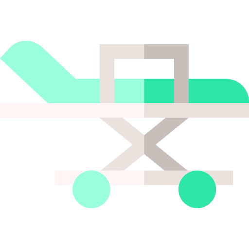 Stretcher stretcher health clinic hospital bed icon