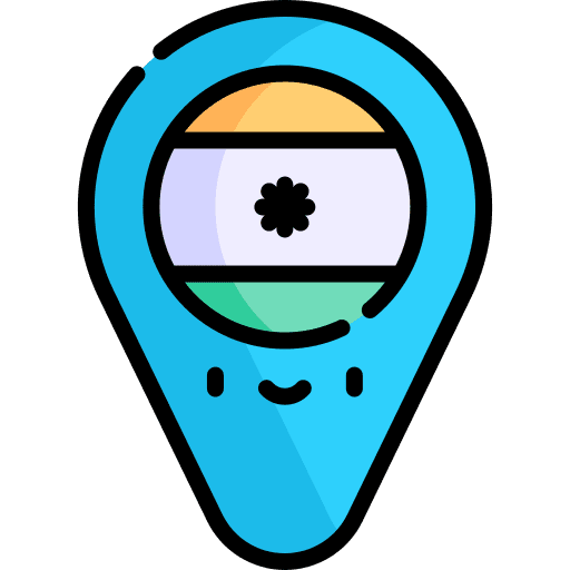 India maps and location placeholder gps icon