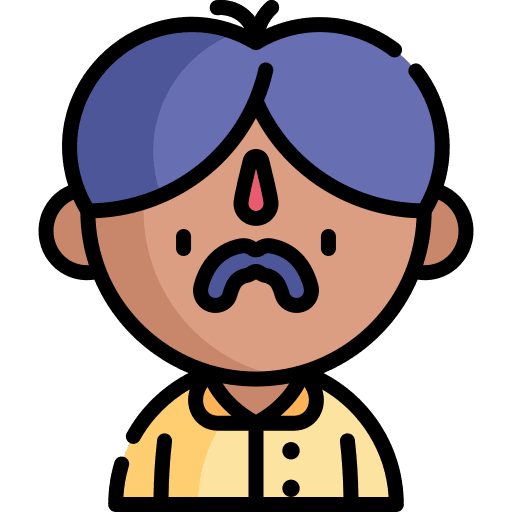 Man person moustache avatar icon