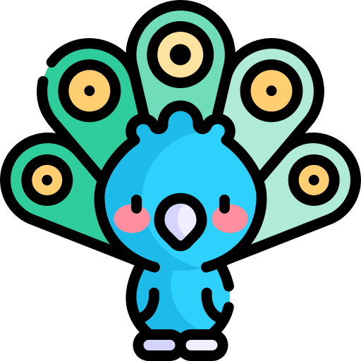 Peacock zoo wild life peacock icon