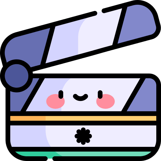 Bollywood film cultures clapperboard icon