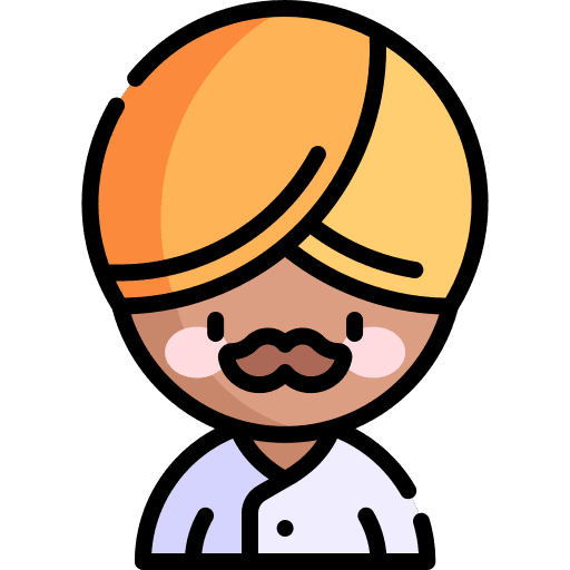 Man moustache user person icon