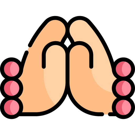 Namaste cultures hinduism asian icon