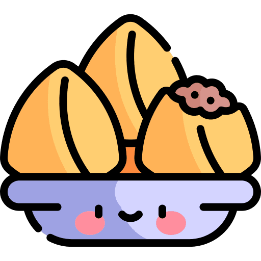 Samosa cultures food nutrition icon