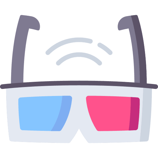 3d glasses electronics movie 3d glasses icon