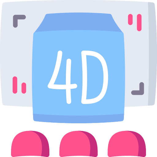 4d cinema user education entertainment icon