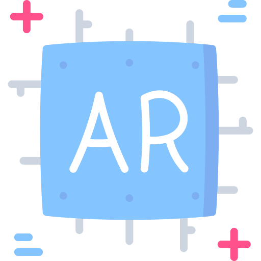 Ar technology electronics augmented reality icon