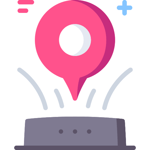 Virtual reality communications 360 view augmented reality icon