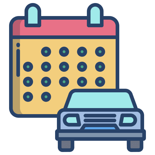 Schedule calendar date transportation icon