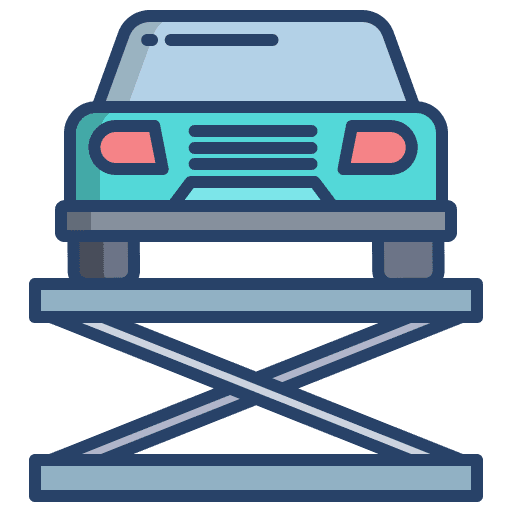 Car lift garage repair service icon