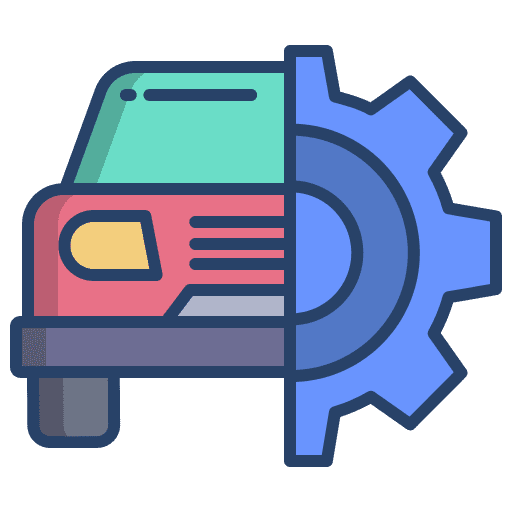 Car wheel options automobile icon