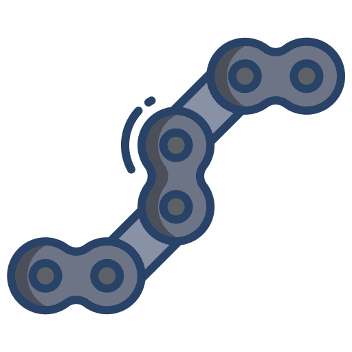 Chain vehicle tools and utensils motor icon