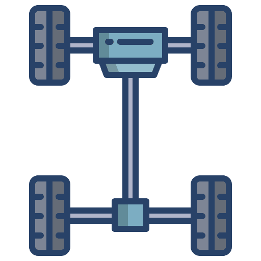 Chassis transportation car car parts icon