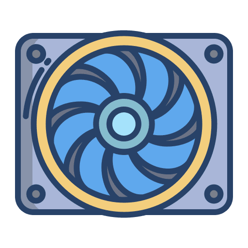 Cooler fan fresh transportation icon