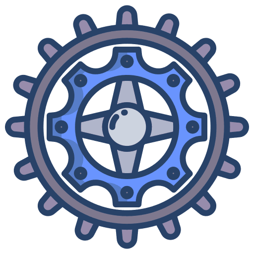 Gear cogwheel tools and utensils transportation icon
