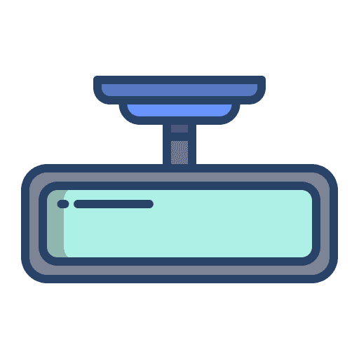 Mirror security mirror rearview mirror icon