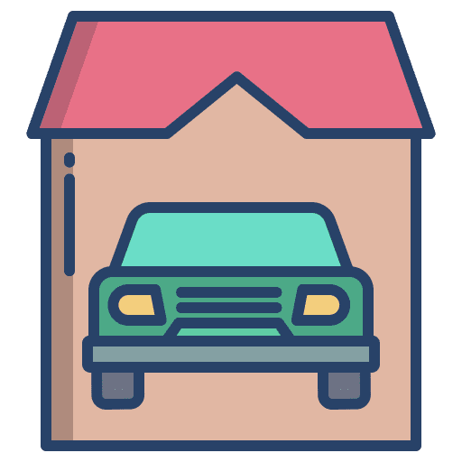 Car car buildings automobile icon