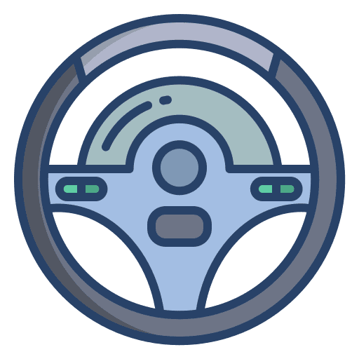 Steering wheel steering steering wheel race icon