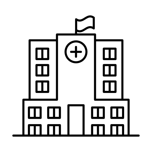 Hospital building hospital building nursing healthcare icon