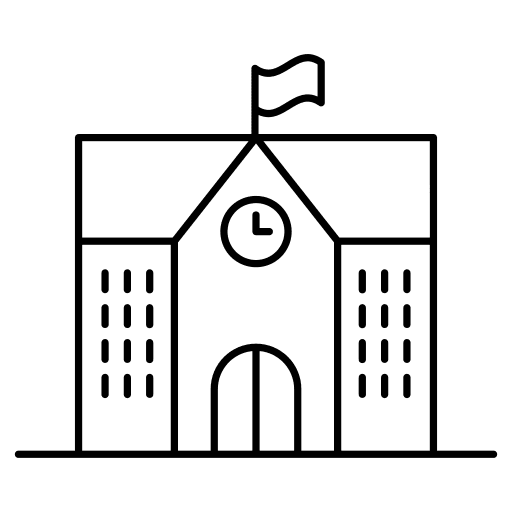 School building classroom school icon