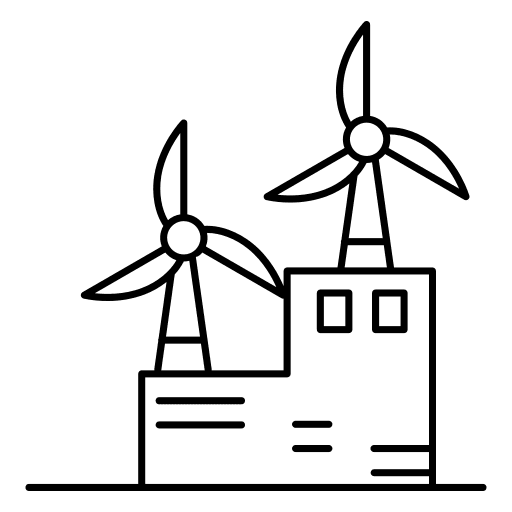 Turbine sustainability wind wind energy icon