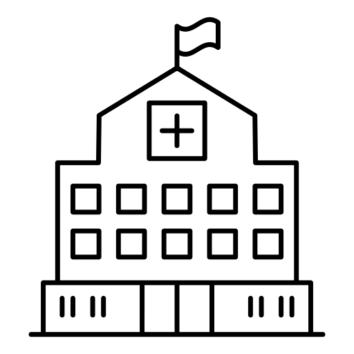 Hospital building city architecture building icon