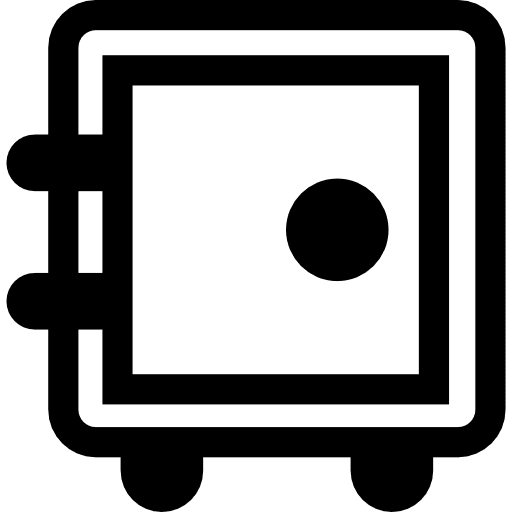 Big safe box money banking currency icon