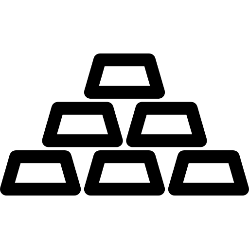 Gold bars currency golden money icon