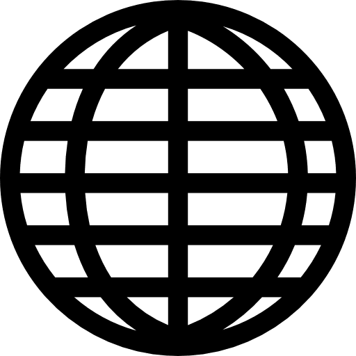 Big globe grid earth globe world wide globe grid icon