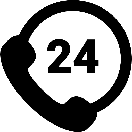 Customer support customer service telemarketer 24 hours icon