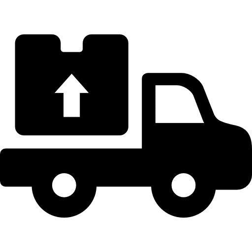 Truck transport vehicle box icon