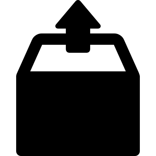 Box boxes up arrow package icon