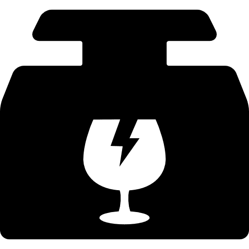 Box package boxes fragile icon