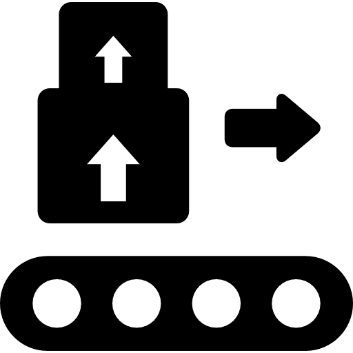 Box right arrow delivery package icon