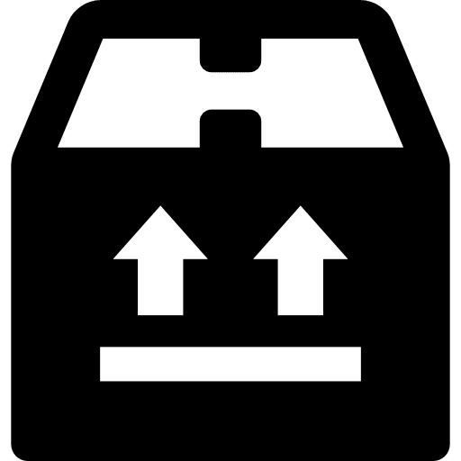 Box up arrows boxes storage icon