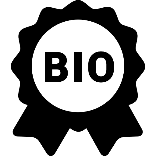 Recycling bio shapes badge award icon