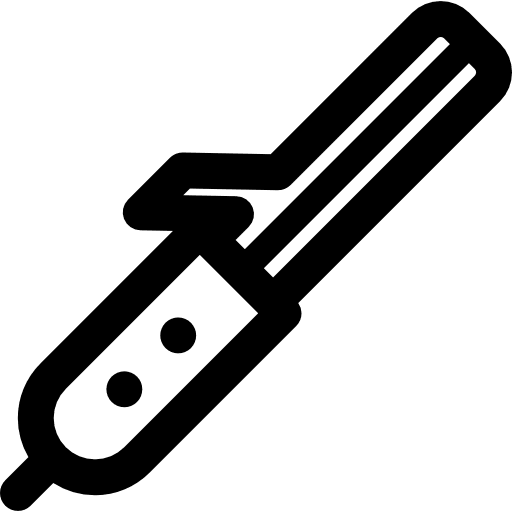 Hair curler beauty tools and utensils hair curler icon