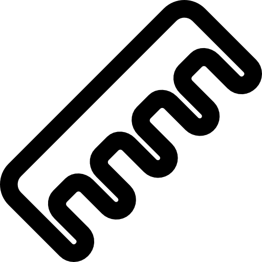 Comb tools and utensils beauty salon comb icon