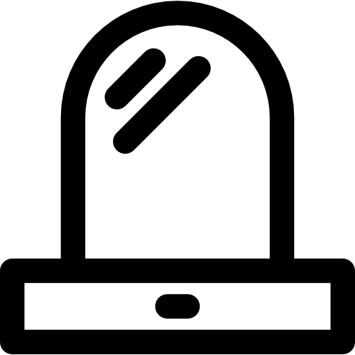 Mirror tools and utensils mirror grooming icon