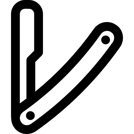 Razor beauty barber blade icon