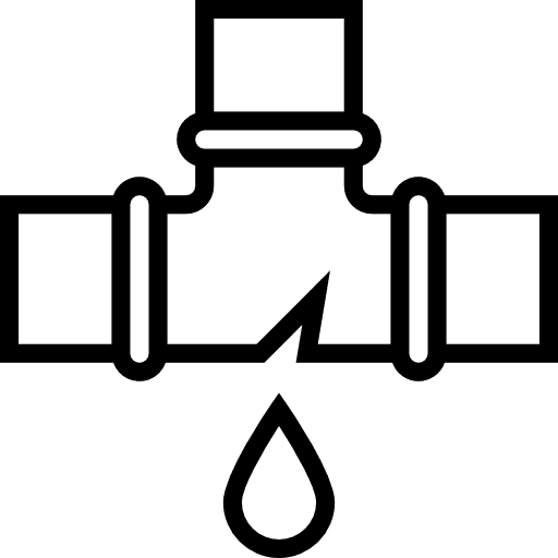 Leak home repair leak plumbering icon