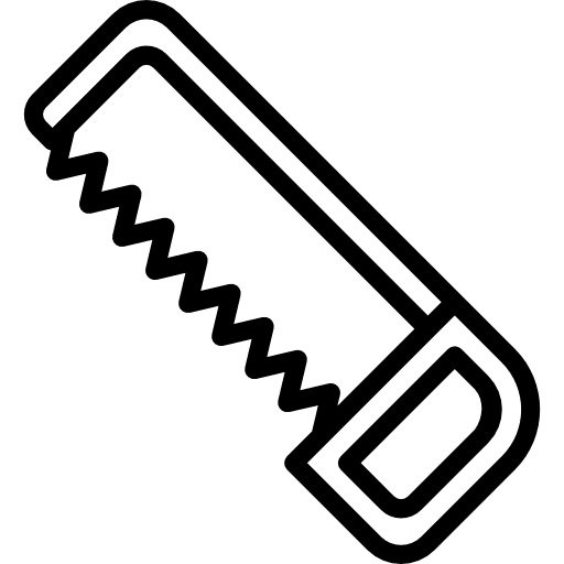 Sawing carpentry wood home repair icon