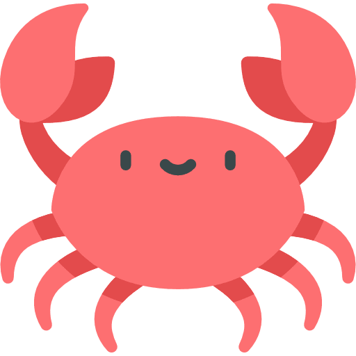 Crab crabs aquarium summertime icon
